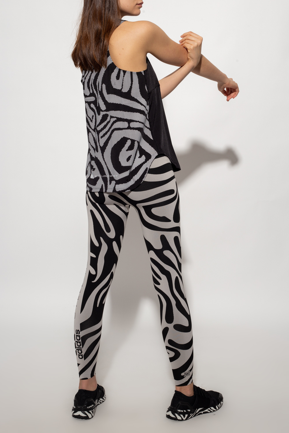 Black ‘Truestrength Yoga’ collection top ADIDAS by Stella McCartney